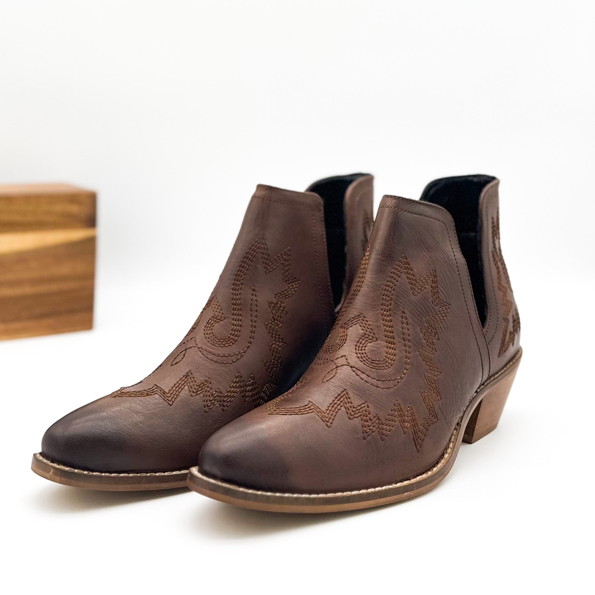 Stylish Brown Booties for Women - Comfortable & Trendy Footwear for Casual Outings, Work, and Everyday Wear