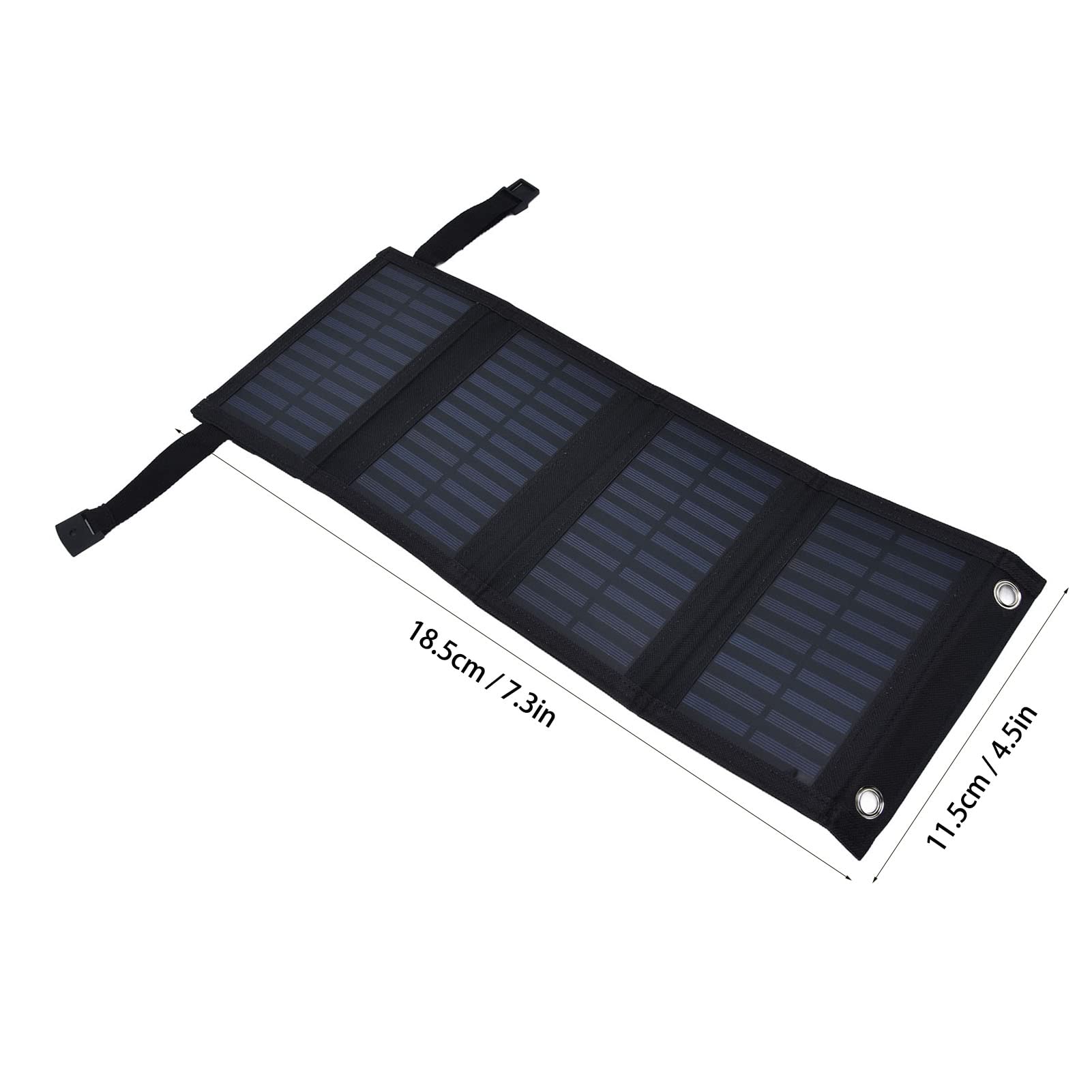 EXCLUZO 20W Solar Charger with USB Output - Portable Solar Power Bank for iPhone, Android, and Outdoor Activities - Perfect for Camping, Hiking, and Emergency Power Backup