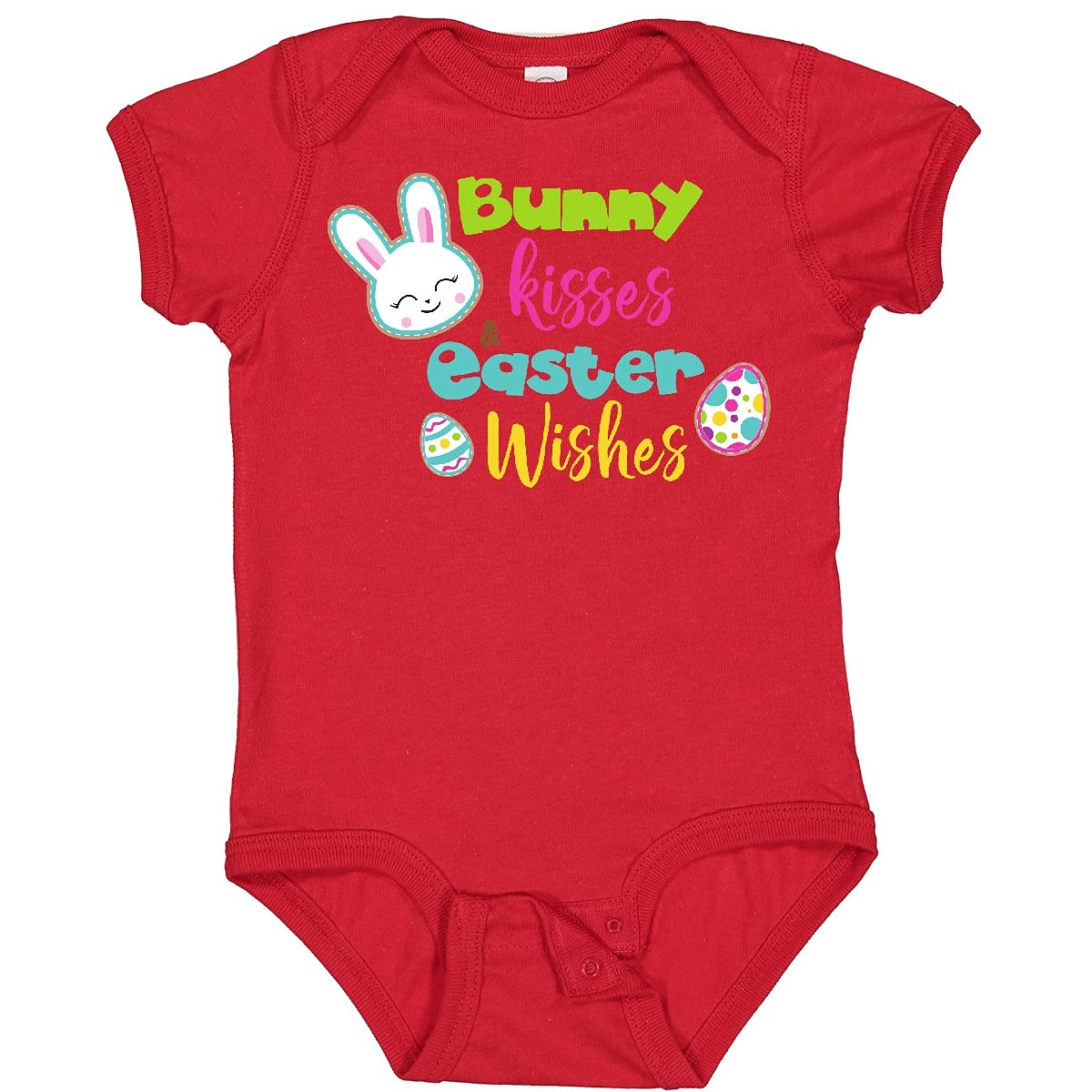 Easter Bunny Kisses Baby Bodysuit - Cute Easter Outfit for Infants