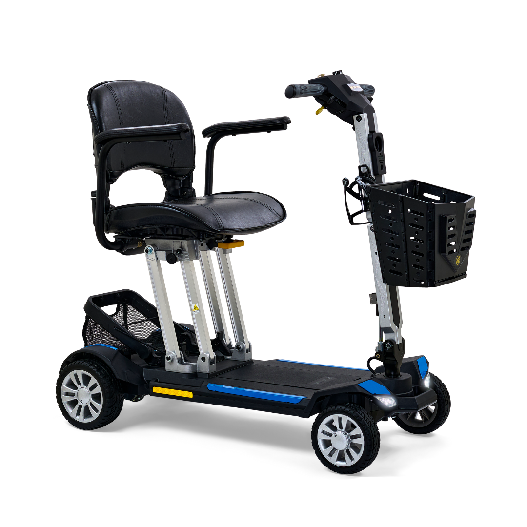 Golden Technologies Buzzaround Carry On Folding Scooter - Lightweight Mobility Scooter for Seniors & Adults - Perfect for Travel, Shopping & Outdoor Activities