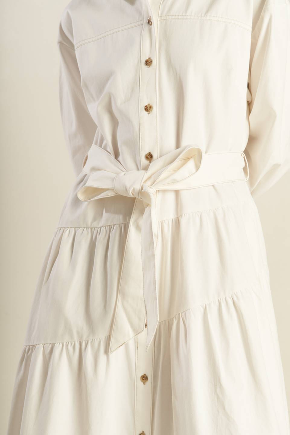 Anytime Now Women's Woven Twill Midi Dress - Casual Office Wear & Spring Summer Fashion