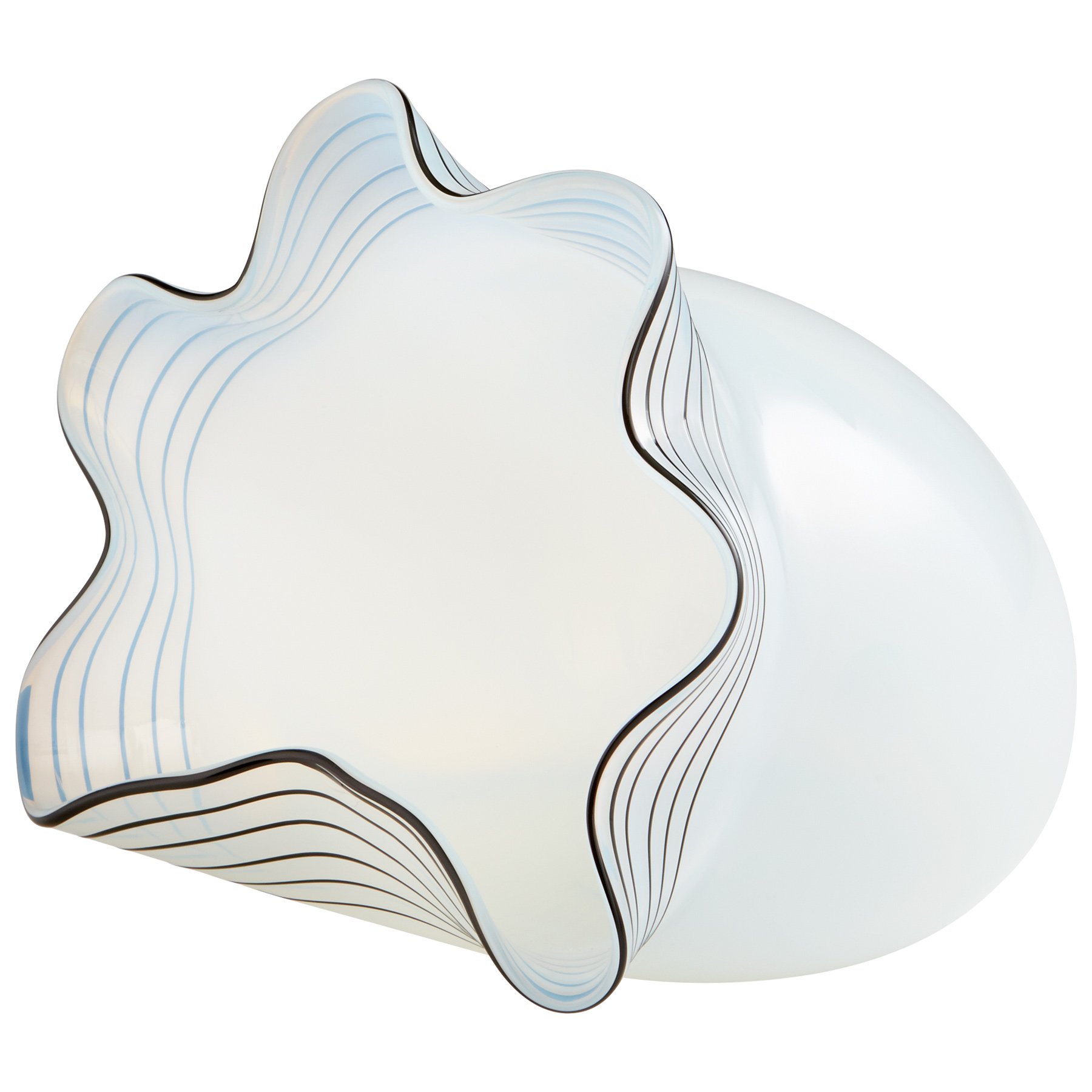 Moon Jelly Medium Vase - 8.5 Inches Wide x 8.5 Inches Tall - Perfect for Home Decor, Wedding Centerpieces & Office Desk Decorations