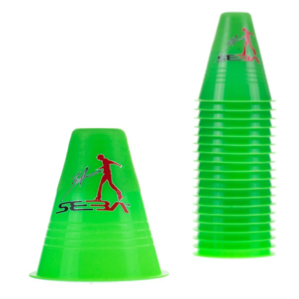SEBA Slalom Cones - Professional Agility Training Equipment for Skateboarding, Roller Skating & Sports Drills - Perfect for Outdoor Fitness & Skill Development