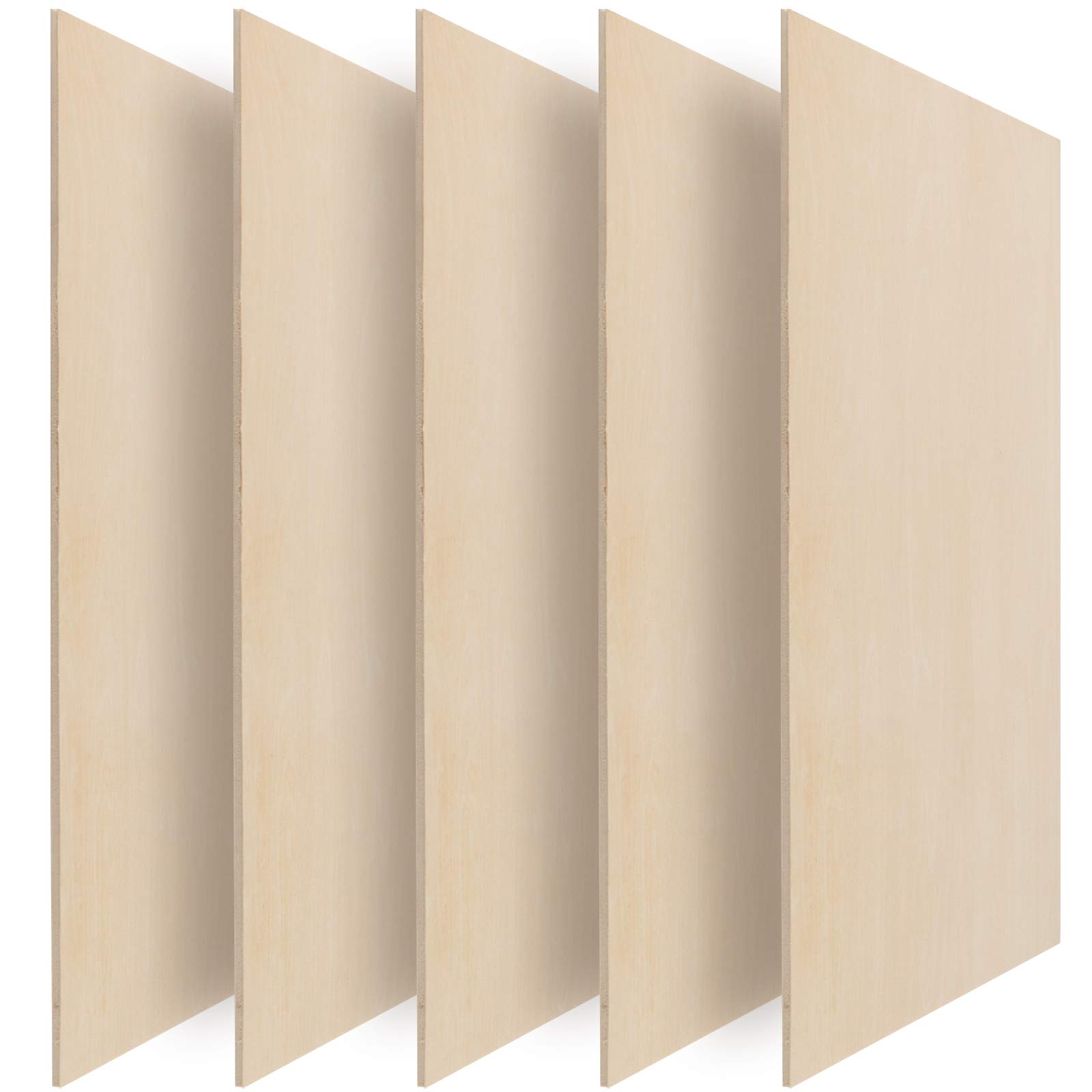 20 Pack 10x10x0.12 Inch Unfinished Basswood Sheets for Cricut Maker - Perfect for DIY Crafts, Laser Cutting, Wood Burning, and Model Building Projects