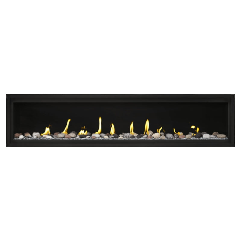 Napoleon Luxuria 74 Linear Direct Vent Gas Fireplace - LVX74NX | Modern Home Heating Solution for Living Rooms & Patios