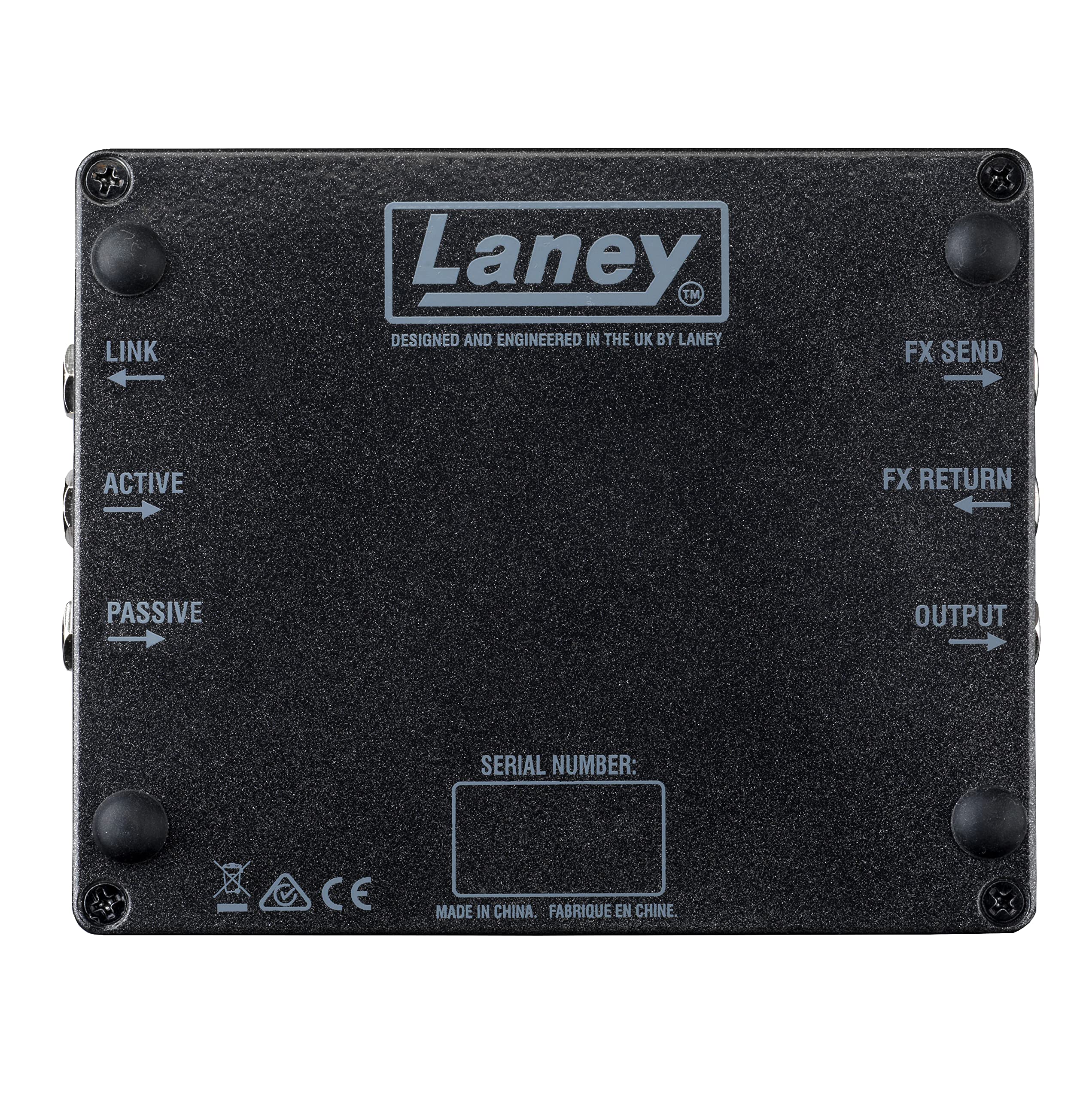 Laney Digbeth DB Bass Guitar Preamp Pedal - High Gain Bass Amplifier with EQ Control, Black | Perfect for Live Performances & Studio Recording