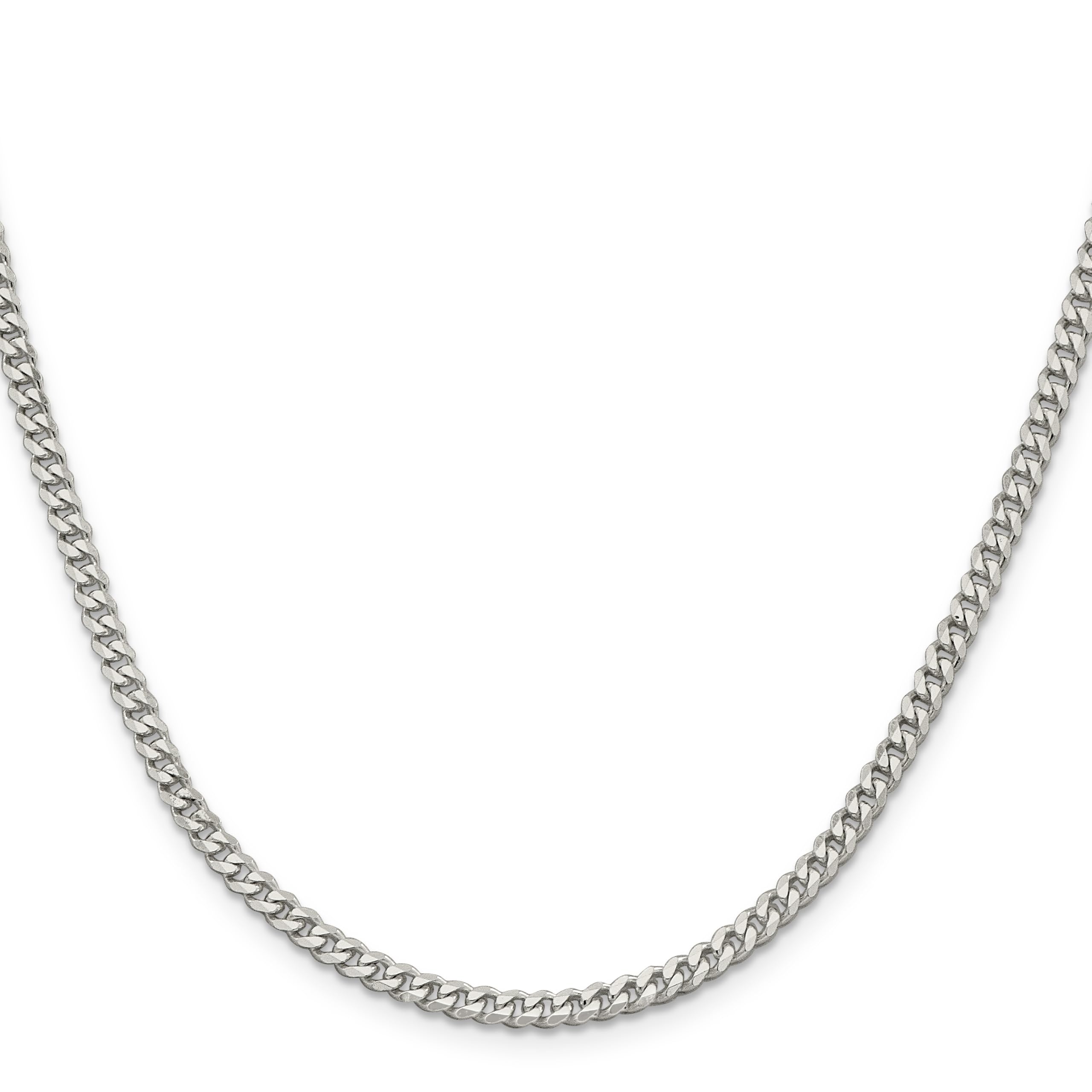 IceCarats 925 Sterling Silver 3.5mm Curb Link Chain Necklace for Women - Dainty Layered Jewelry Gift for Birthday, Anniversary & Everyday Wear