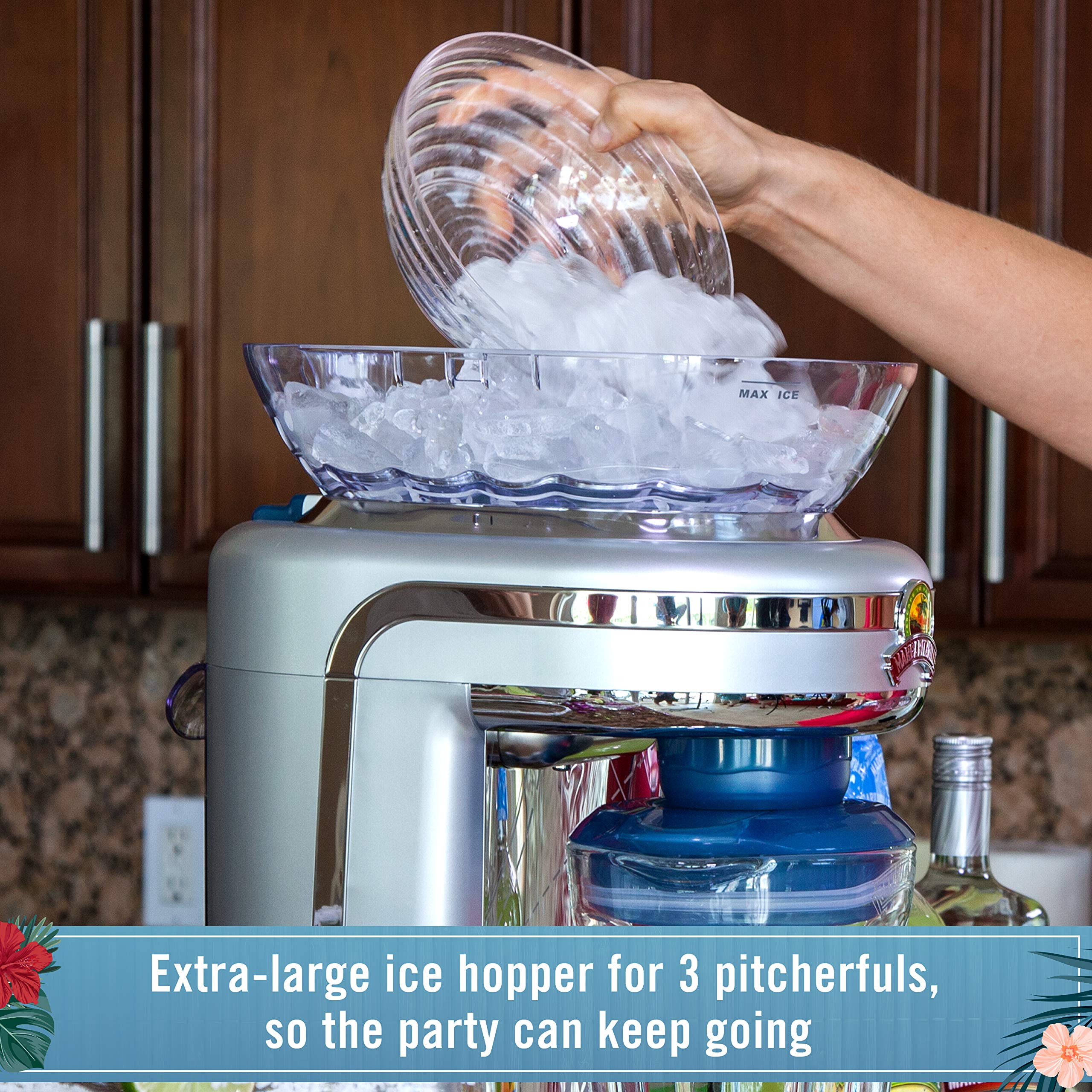 Margaritaville® Key West Frozen Concoction Maker - 36oz Blender for Margaritas & Smoothies with Easy-Pour Jar & XL Ice Reservoir - Perfect for Pool Parties & Summer Gatherings