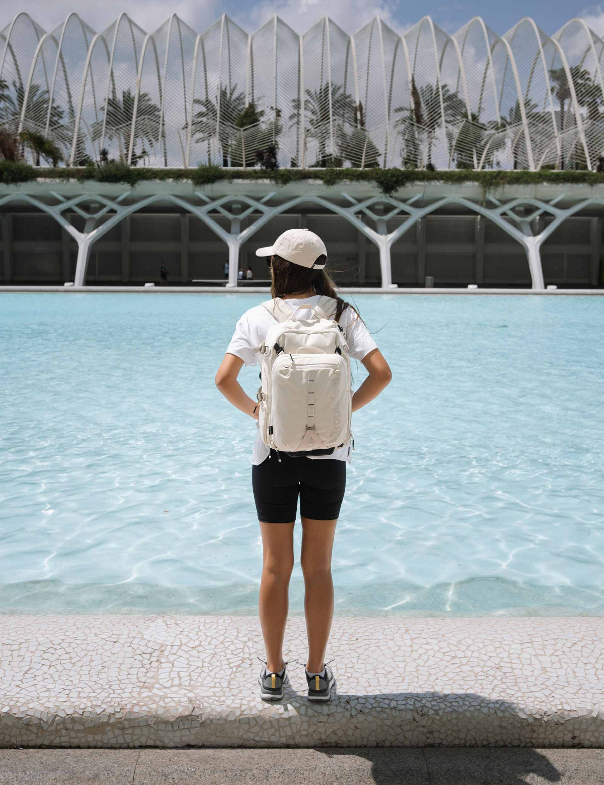 Nest 2.0 Backpack - Lightweight Durable Laptop Backpack for Men & Women, Bone White - Perfect for Work, Travel & College