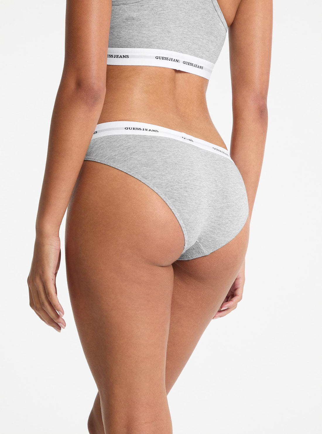 Guess Jeans Grey Brief - Women's Cotton Underwear for Everyday Comfort | Perfect for Casual Wear & Lounge