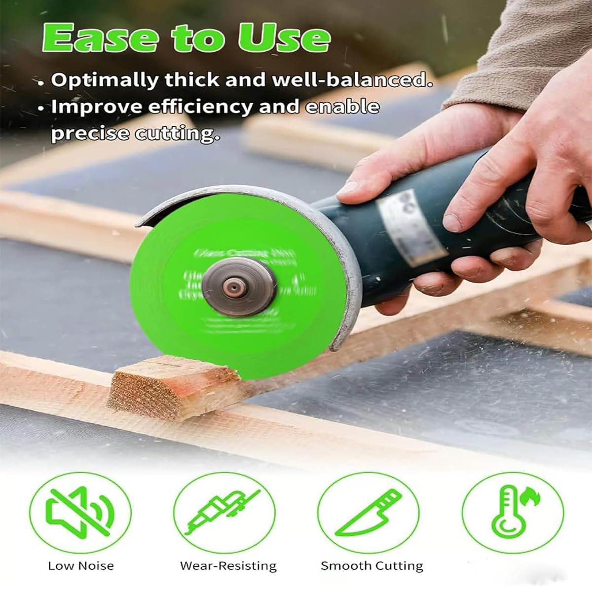 Klyzor 5-Pack Diamond Chamfered Saw Blades for Angle Grinder - Premium Glass Cutting Discs for Tile, Marble, Ceramic & Stone - Perfect for DIY Projects, Home Renovations & Professional Construction Work