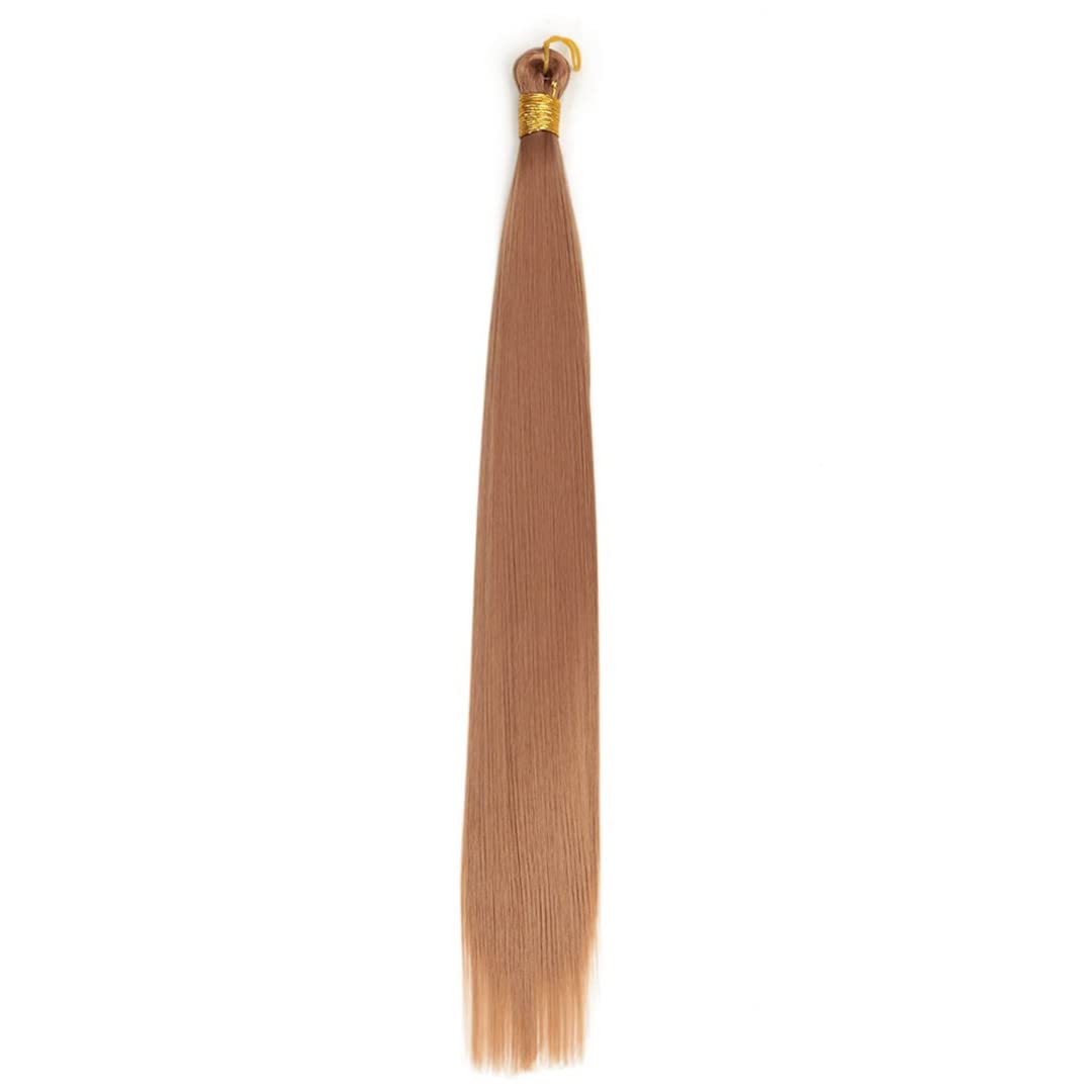 22 Inch Silky Straight Crochet Braids Hair - Synthetic Pre-Stretched Braiding Hair for Box Braids (9Pcs/Lot, #30 Color) - Perfect for Protective Styles, Weaves & Natural Hair Extensions