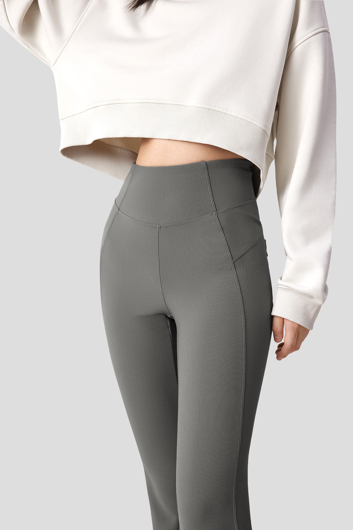 Women's High Elasticity Flared Pants - Stretchy Comfort Bootcut Trousers for Work, Casual & Yoga | Plus Size Options Available