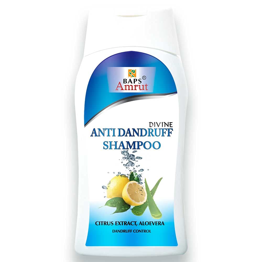 BAPS Amrut Anti Dandruff Shampoo for Men & Women - 150ml Sulfate-Free Formula for Dry Scalp & Itchy Hair - Gentle Daily Use for Flake-Free, Healthy Hair