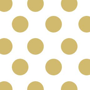 White with Gold Dots