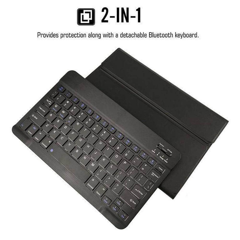 Samsung Galaxy Tab S7 11-inch (T870/T875) Detachable Slim Shockproof Bluetooth Keyboard Case - Perfect for Work, Study & Travel