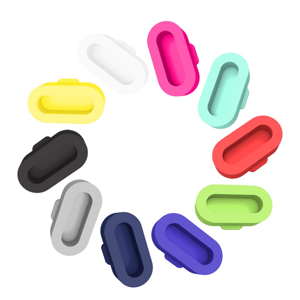 10-Pack Green Silicone USB Port Protectors - Dustproof Charger Plug Covers for iPhone, Android & Electronics - Perfect for Travel, Home & Office Use
