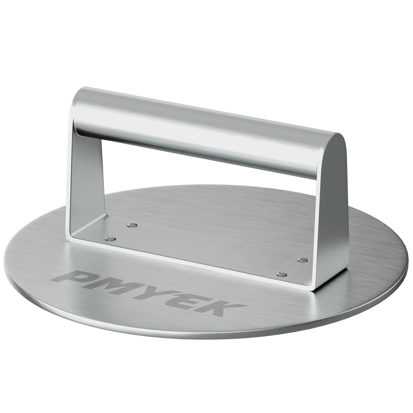 Stainless Steel Burger Press - 8 Inch Round Non-Stick Hamburger Patty Maker & Bacon Smasher for Grilling | Professional Griddle Accessories for BBQ, Backyard Cookouts & Restaurant Use