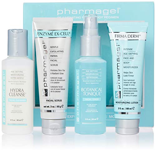 Pharmagel Rejuvenating Face & Body Basic Regimen - Anti-Aging Skincare Set for Hydration & Radiance | Daily Moisturizing Routine for Women & Men