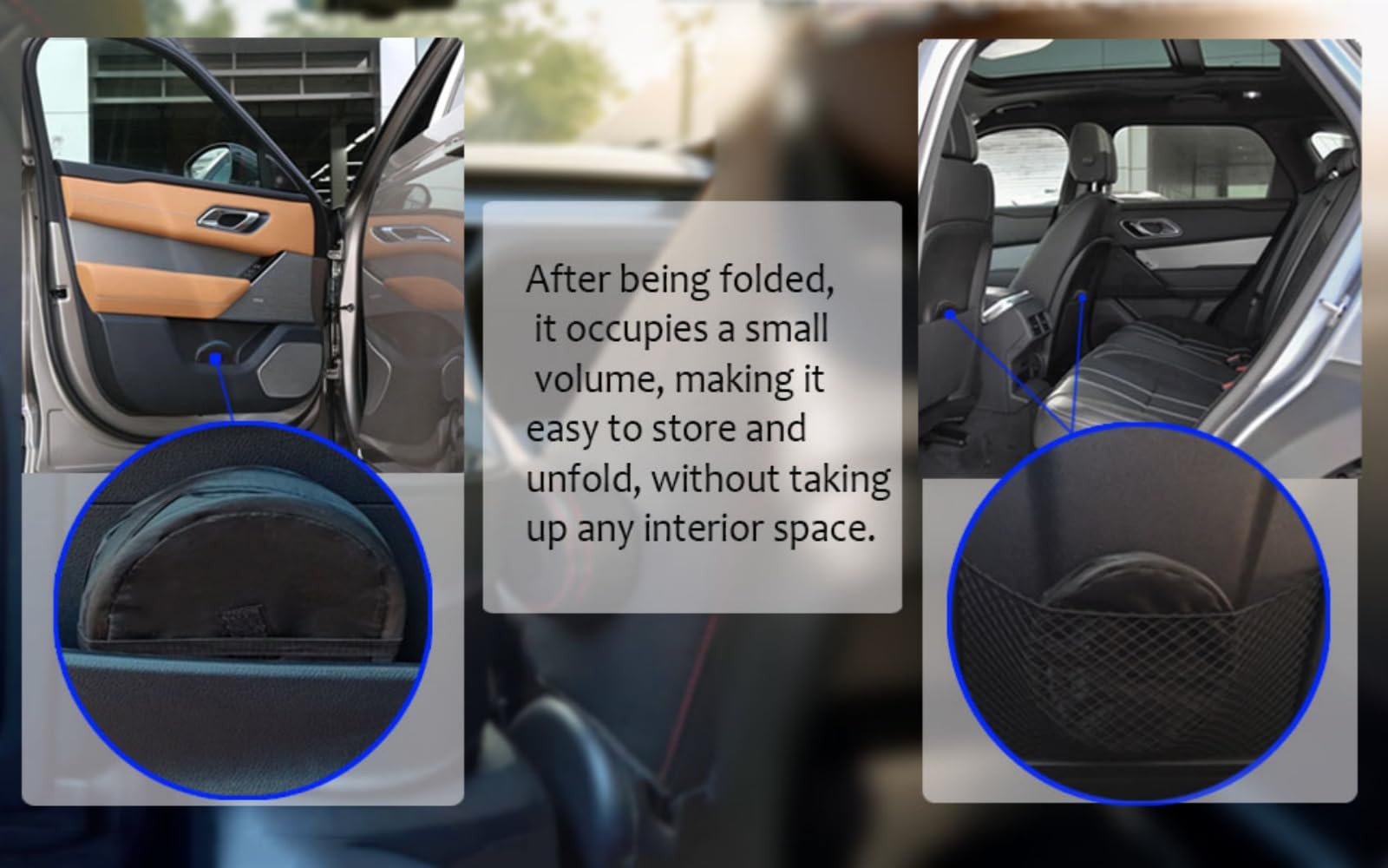 2-Pack Foldable Hanging Car Trash Can with Hook - 2 Gallon Collapsible Car Garbage Bin for Easy Cleaning - Perfect for Road Trips, Commuting & Keeping Your Vehicle Clean