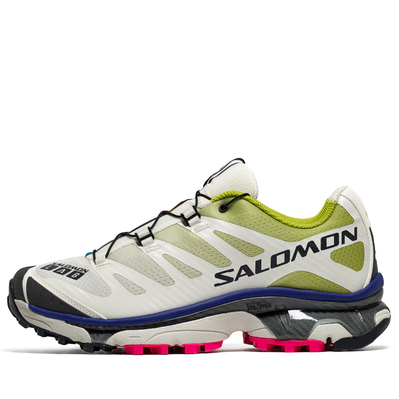 Salomon XT 4 OG Trail Running Shoes for Men - Vanilla Ice/Dark Citron - Lightweight Hiking Sneakers for Outdoor Adventures & Mountain Trekking
