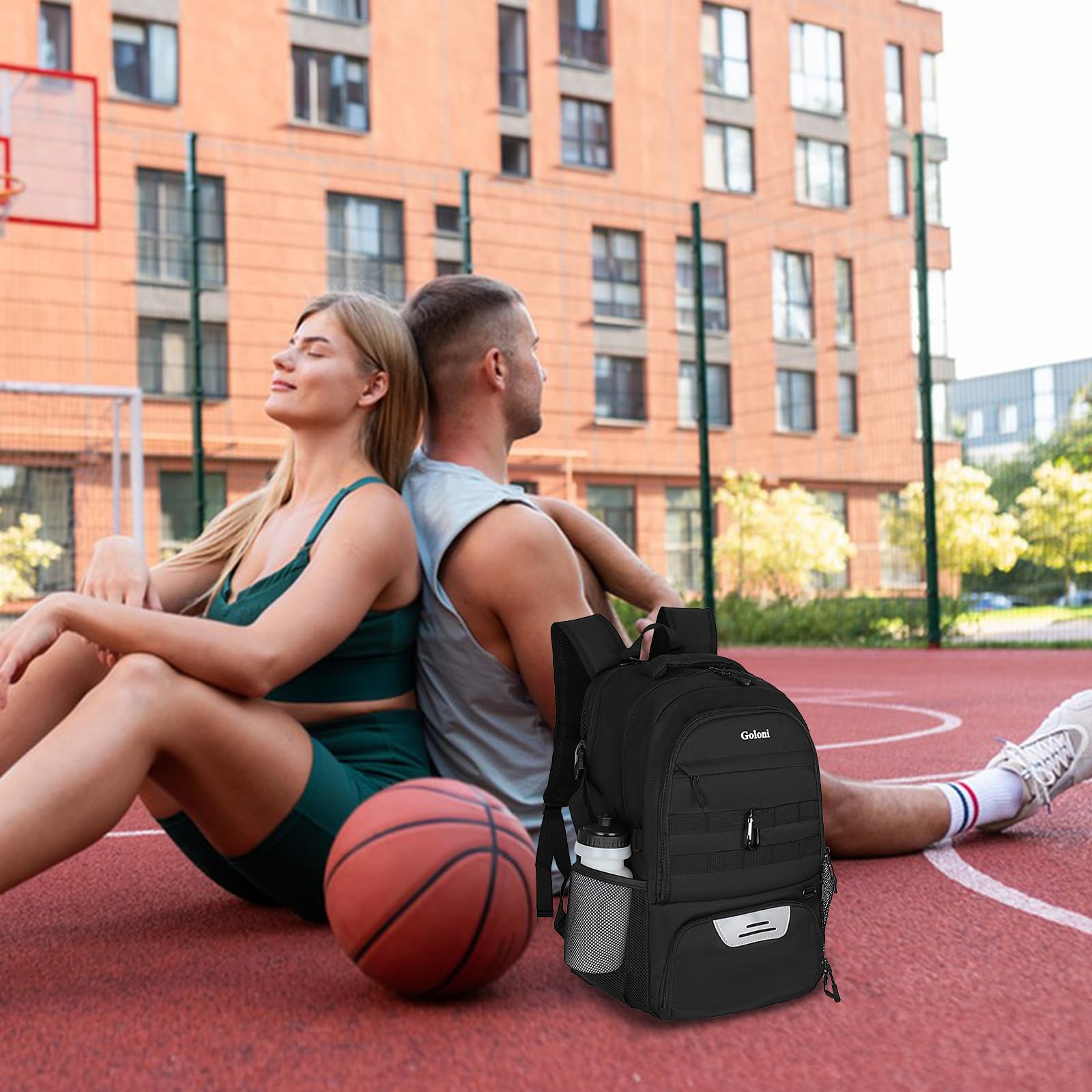 **Basketball Backpack for Men & Women - Sports Gym Bag with Ball & Shoe Compartment - Perfect for Training, Travel & School**