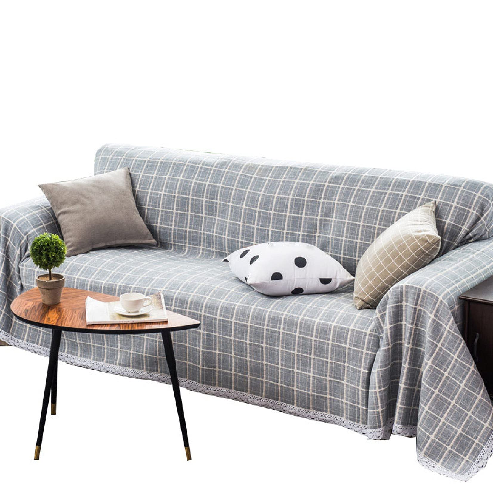 U-Shaped Non-Slip Sofa Cover - Breathable Polyester Furniture Protector with Anti-Skid Foam for Couches & Sectionals | Pet-Friendly Couch Slipcover for Dogs & Cats | Perfect for Living Room, Family Room & Pet Owners