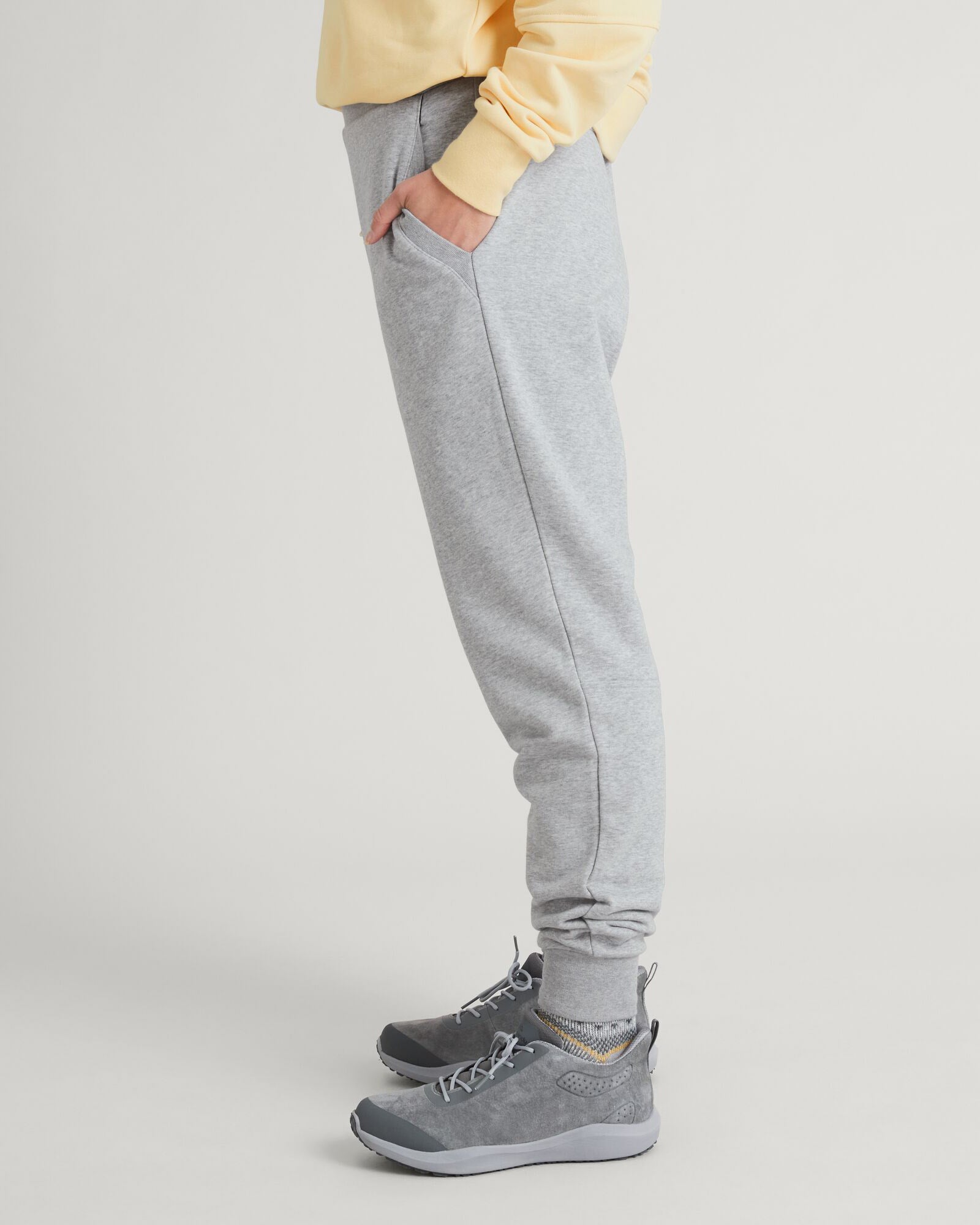 ANY Time Sweats LT Unisex Joggers - Light Grey Marle Comfortable Lounge Pants for Men & Women - Perfect for Yoga, Running, and Casual Wear