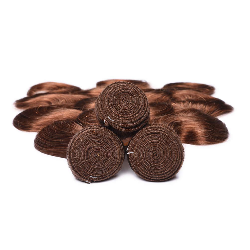 Premium 8A Brazilian Virgin Human Hair Bundles - 3 Bundles Body Wave Weft Extensions (20