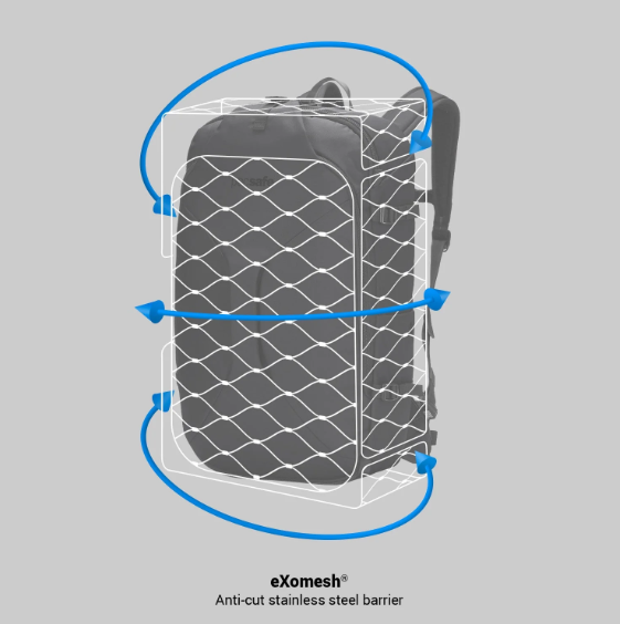 Pacsafe Venturesafe EXP45 Anti-Theft 45L Carry-On Travel Backpack - Secure Luggage for International Travel & Commuting