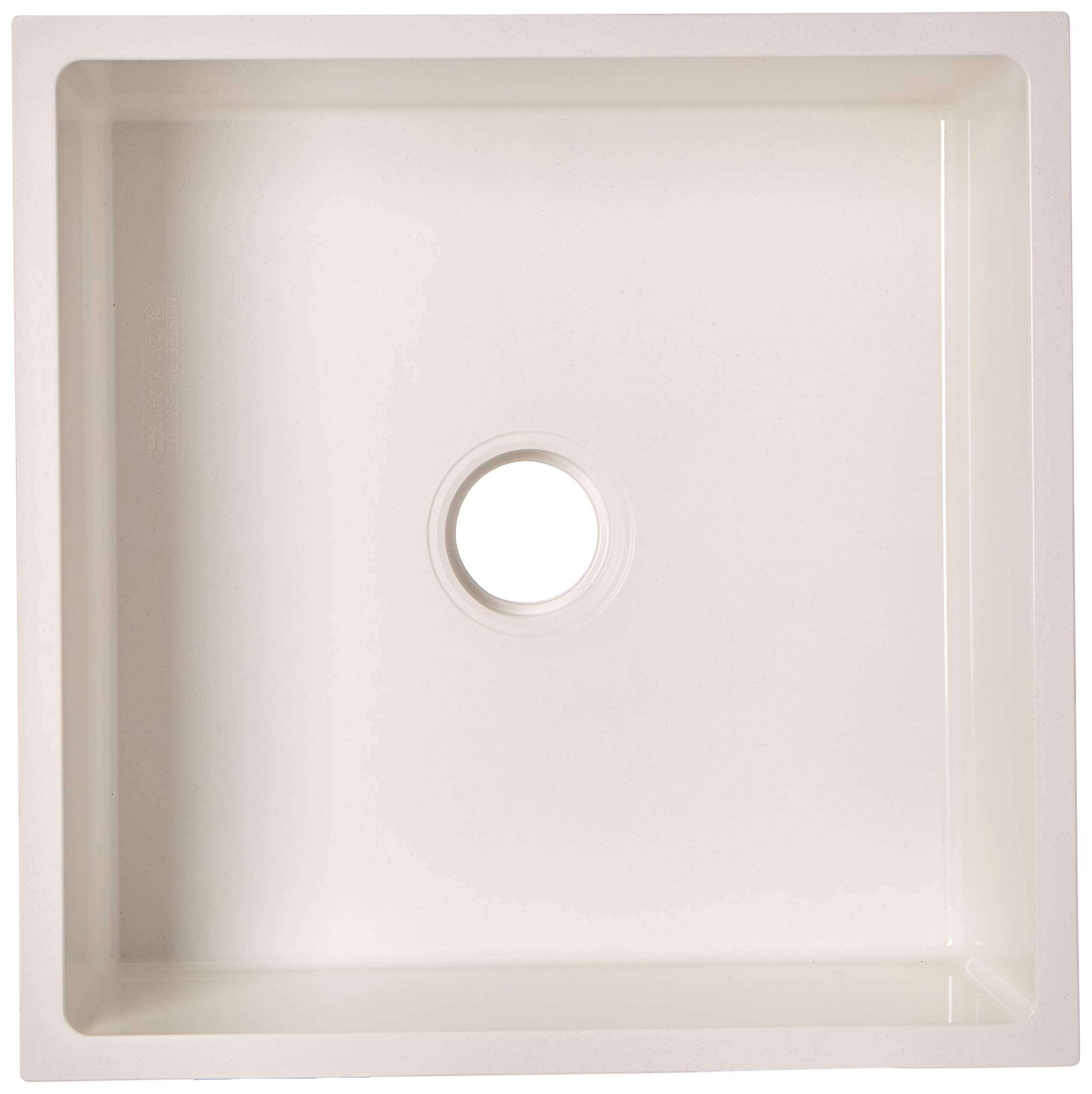 **Premium White Durastone Mop Sink - Heavy-Duty Utility Sink for Commercial & Home Cleaning Use**    *(Use Case: Ideal for janitorial closets, laundry rooms, garages, and commercial cleaning stations.)*
