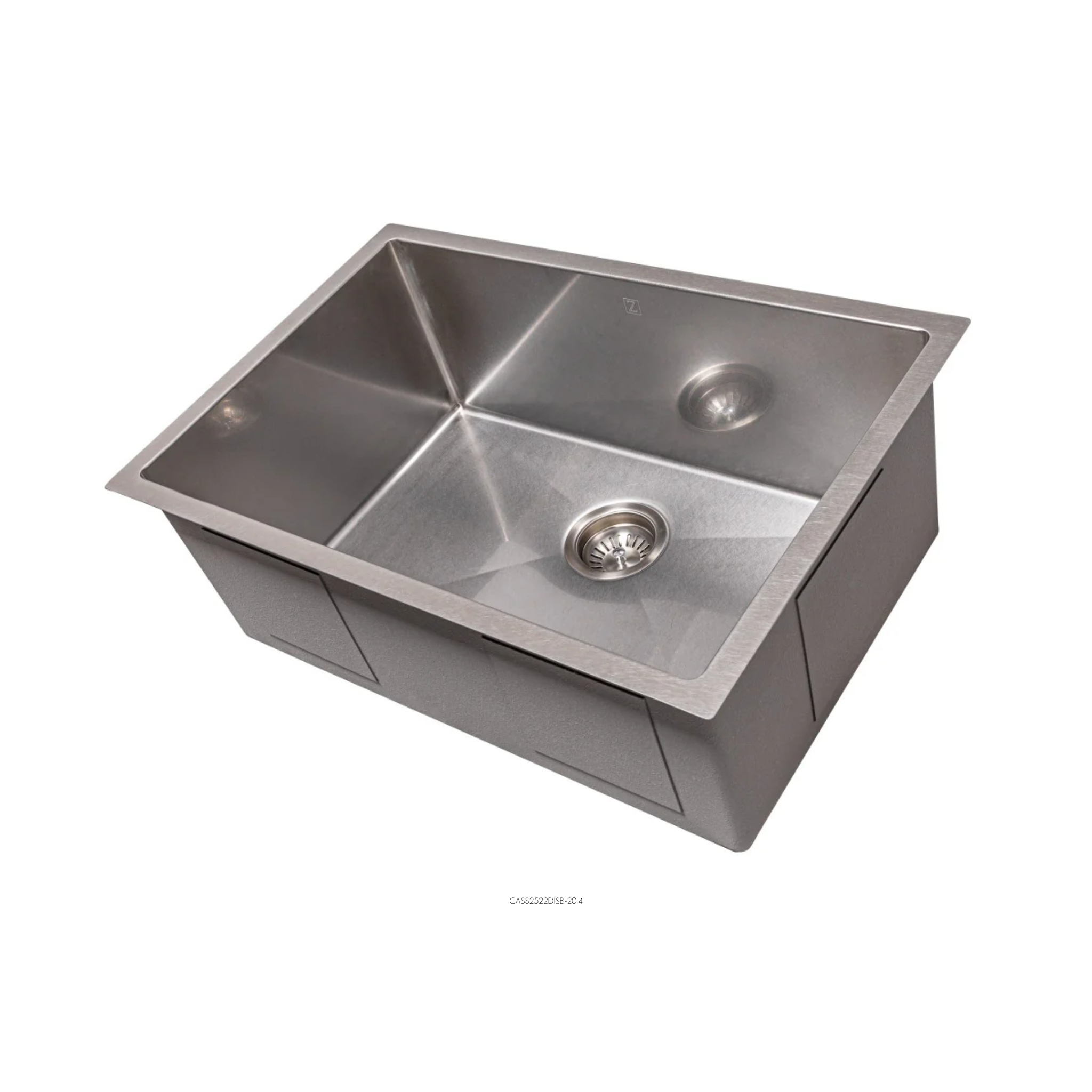 ZLINE Meribel 33-Inch Undermount Single Bowl Stainless Steel Kitchen Sink - Scratch Resistant, Durable Design with Bottom Grid - Perfect for Modern Kitchens & Heavy-Duty Cooking