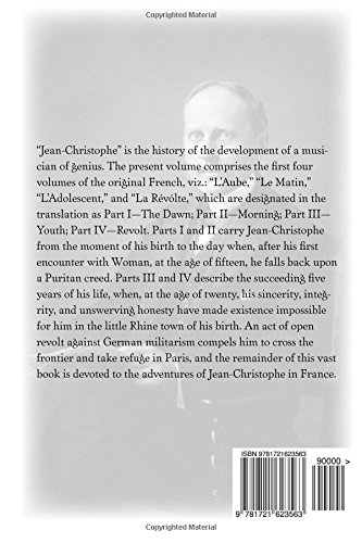 Jean-Christophe Volumes 1 to 4 by Romain Rolland - Classic French Literature Novel Series (Dawn, Morning, Youth, Revolt) - Perfect for Book Clubs & Literature Lovers