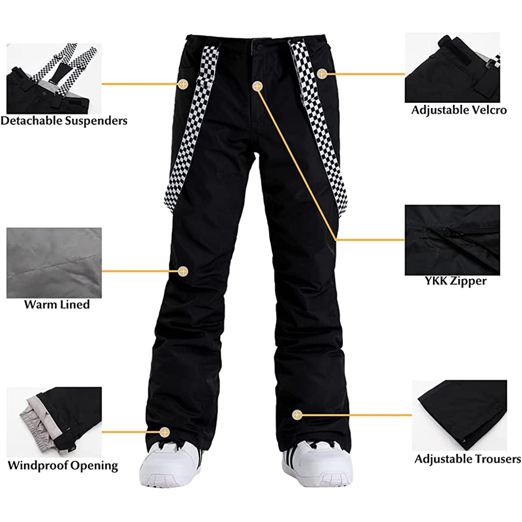 IMPHUT Women's Waterproof Ski Jacket & Snow Pants Set - Insulated Winter Snowsuit with Hood for Skiing, Snowboarding & Cold Weather Protection