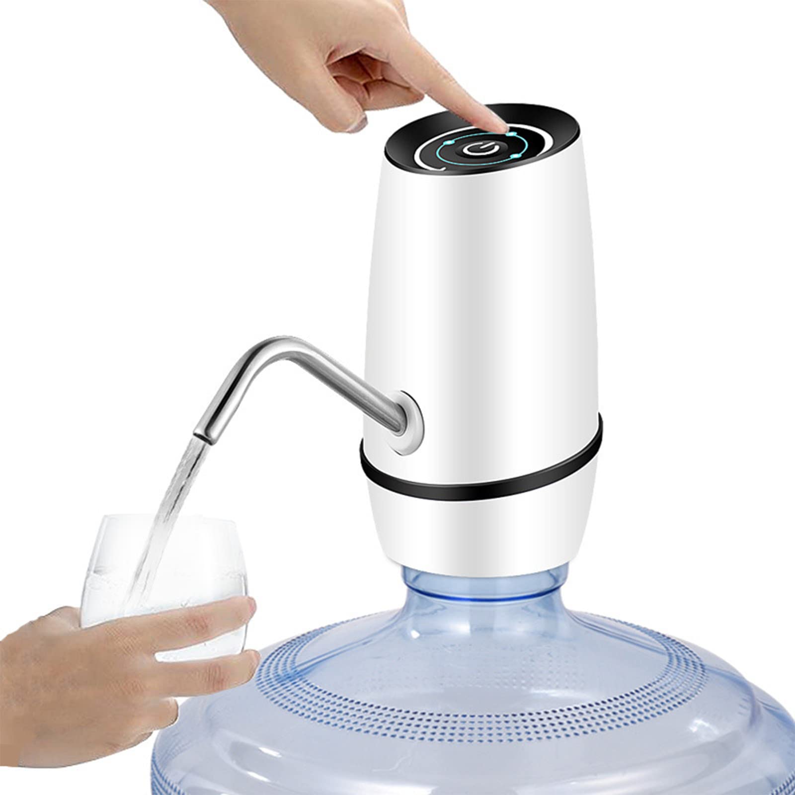 Electric Water Dispenser Pump for Home & Camping - USB Rechargeable Bottled Water Pump - Portable Drinking Water Dispenser for Office, Travel, and Outdoor Adventures