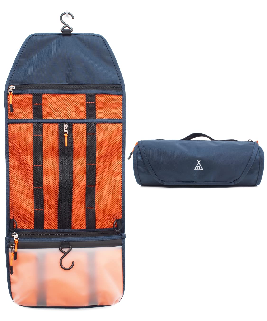 Premium Hanging Toiletry Bag for Men - Waterproof Travel Dopp Kit with Multiple Pockets, Lightweight Shower & Shaving Organizer for Gym, Camping, Business Trips & Vacation - Navy Blue Travel Essential