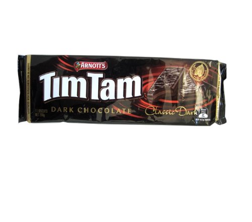 Arnott's TimTam Dark Chocolate Sandwich Biscuits 200g - Delicious Australian Treat for Snacking, Gifts & Coffee Time