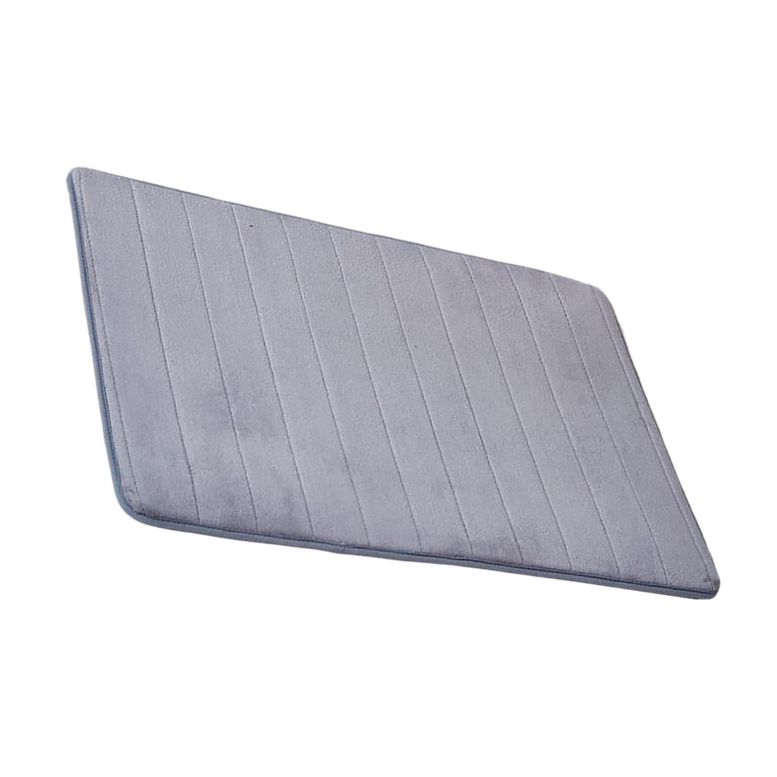 Baoblaze Absorbent Floor Mat - Non-Slip Shower Mat & Door Cushion, 50x80cm Grey - Perfect for Bathroom, Kitchen, Laundry Room & Entryway Moisture Protection