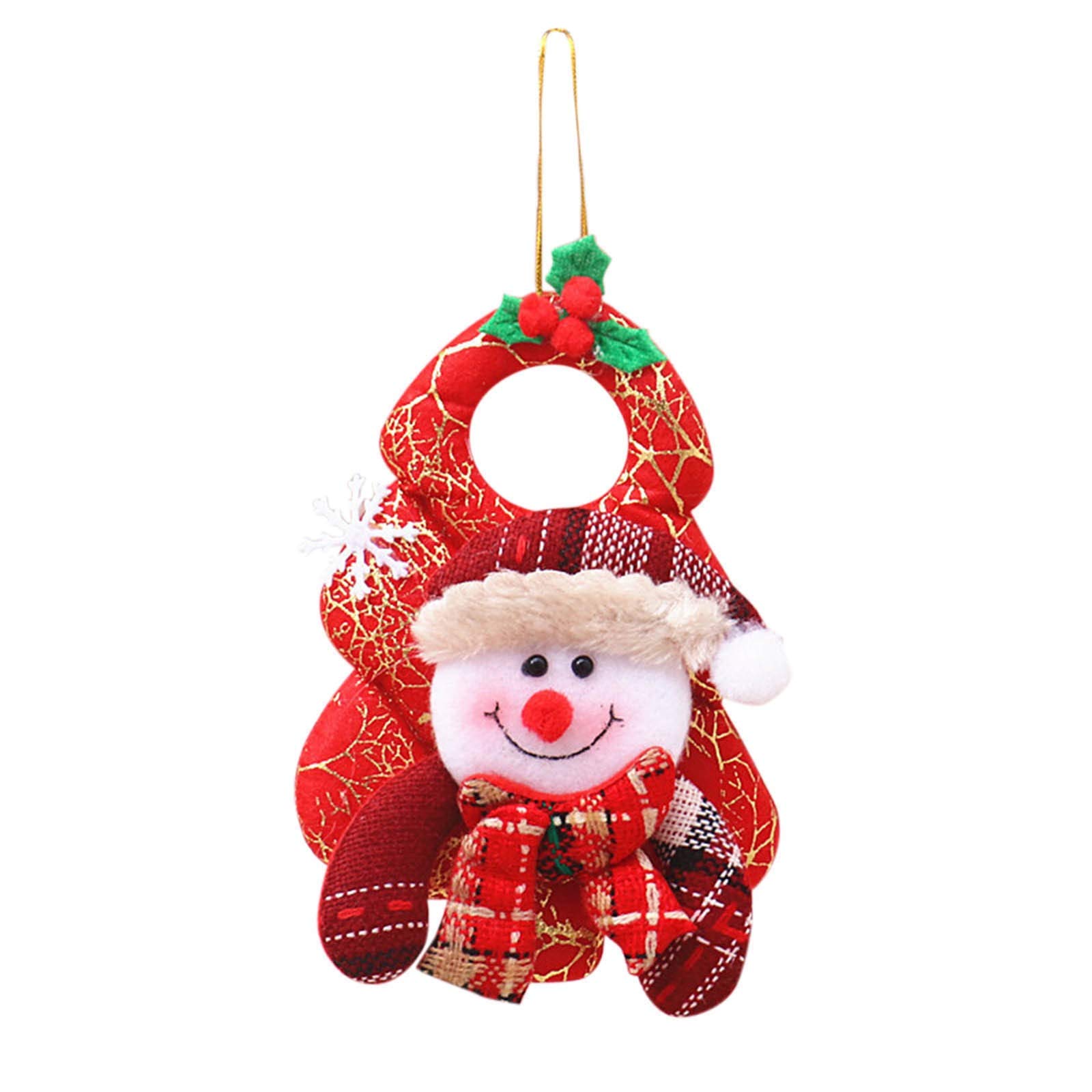 Christmas Tree Beads & Pendant Decorations - Snowman, Deer & Plastic Diamonds for Holiday Tree Decorating | Perfect for Christmas Tree Ornaments, Home Decor & Festive Party Decor