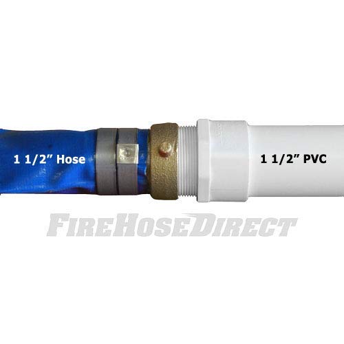 1-1/2 Inch x 50 Feet Blue PVC Pool Pump Hose - Heavy Duty Backwash Filter Discharge Drain Hose - Flexible Lay Flat Water Hose for Swimming Pools, Hot Tubs, and Water Transfer - Ideal for Trash Pumps and Industrial Use