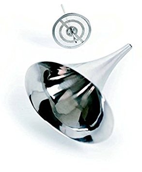Premium Stainless Steel Wine Decanter Funnel with Sediment Filter - Brushed Finish for Pouring Red Wine, Whiskey, and Liquor - Perfect for Home Bars, Wine Tasting, and Gift Giving