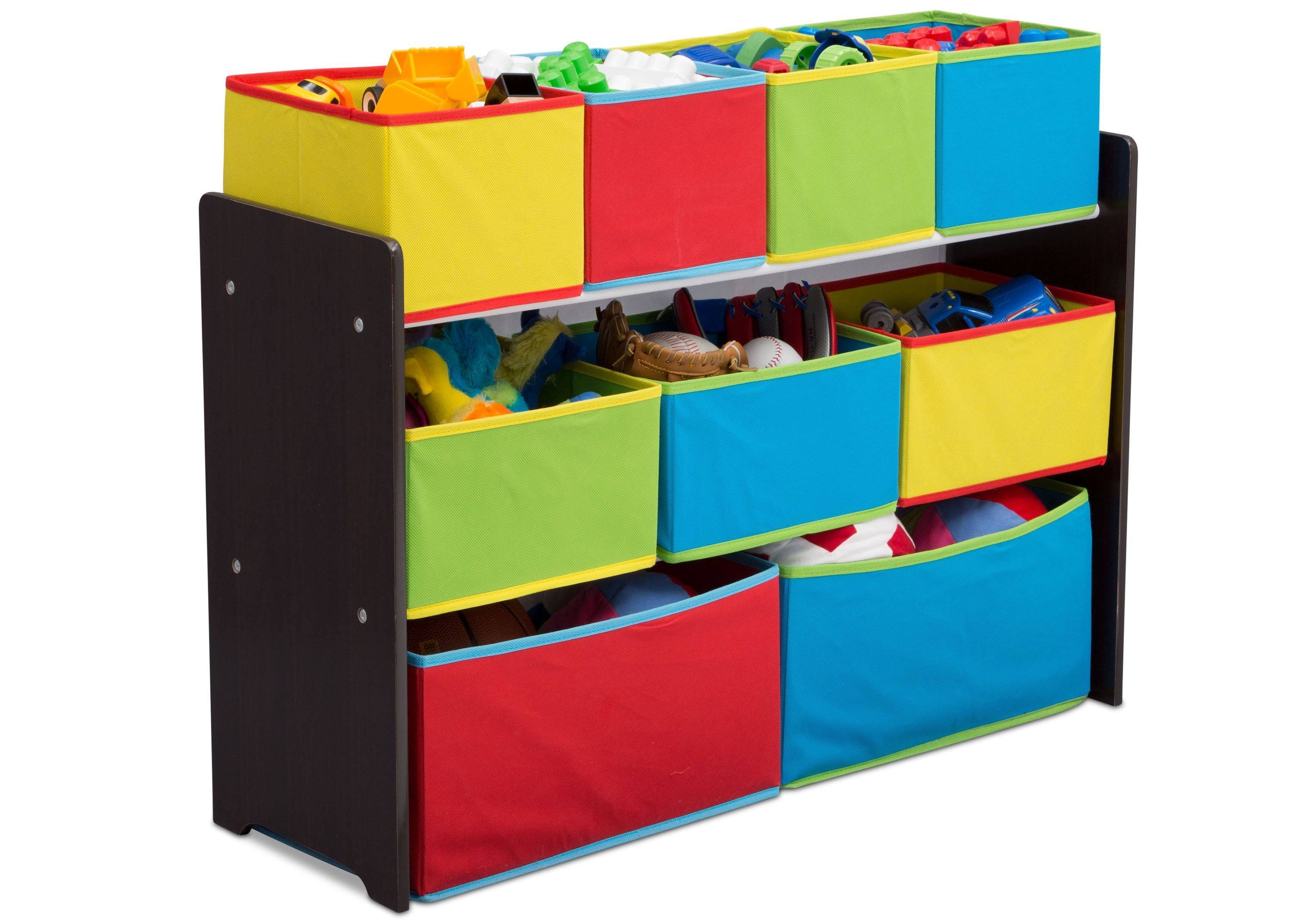 Deluxe Multi Bin Toy Organizer with Storage Bins - Kids Room Organization Solution for Toys, Books & Crafts - Perfect for Playrooms, Daycares & Home Storage