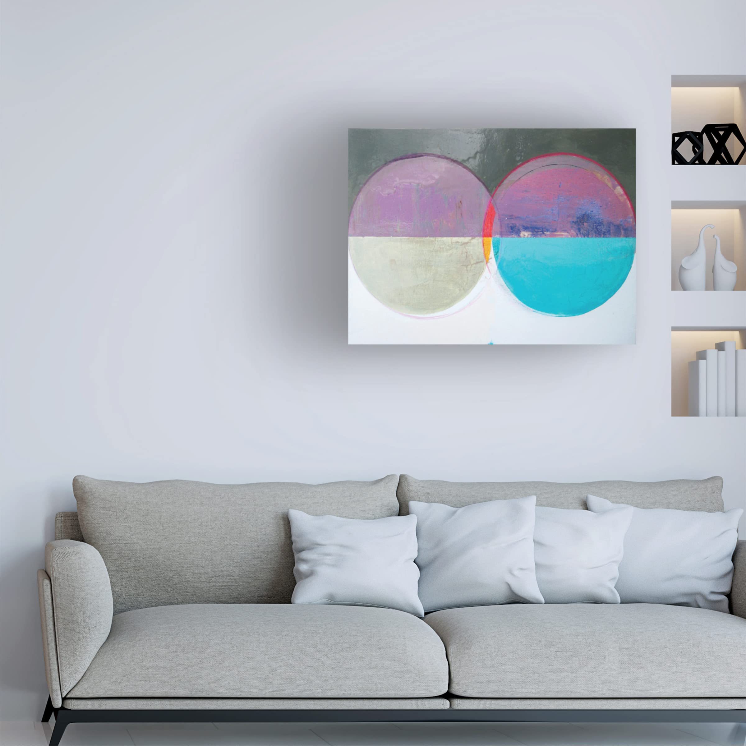 Bellissimo Art 'Clear Intentions V' Canvas Wall Art Print - Modern Abstract Painting for Living Room, Bedroom & Office Decor