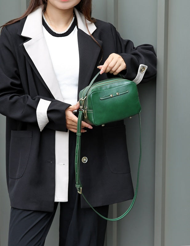 Luxury Designer Leather Handbag for Women - Fashionable Crossbody Purse with Adjustable Strap, Perfect for Work, Travel & Evening Out