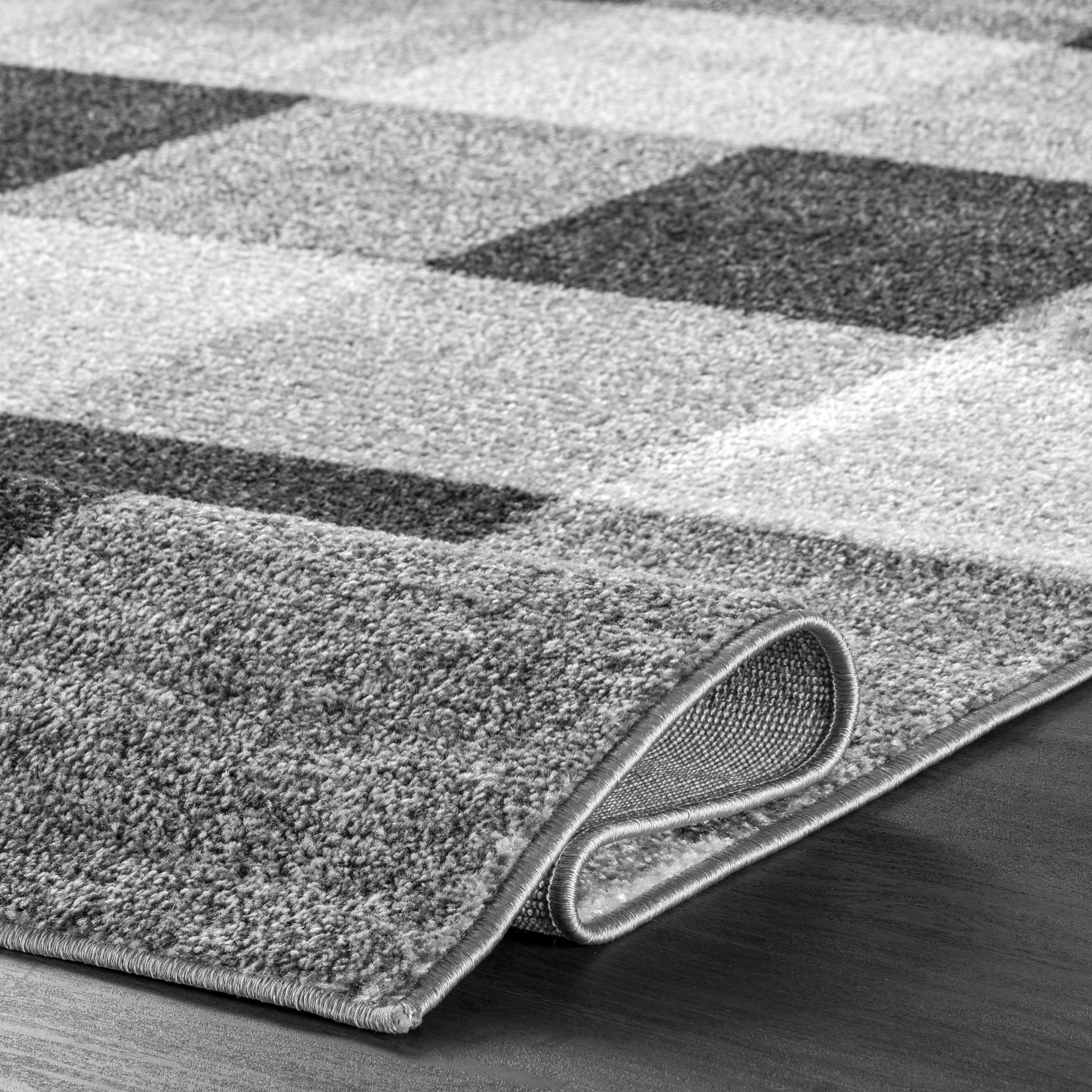 nuLOOM 3' x 5' High-Performance Indoor Area Rug - Non-Shedding, Durable Power-Loomed Carpet for Living Room, Bedroom & Home Decor - Aisha Grey Pattern - Perfect for High-Traffic Areas, Family Gatherings & Cozy Home Styling