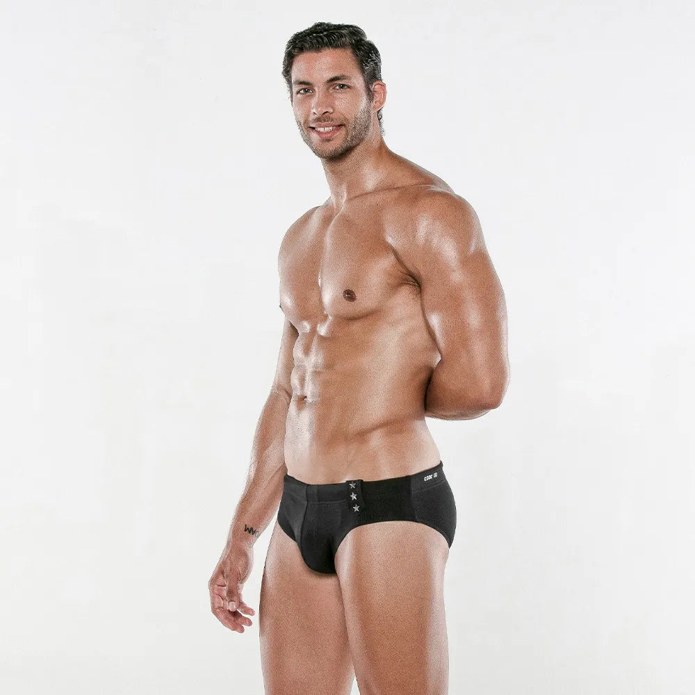 Code 22 Dive Enhancing Swim Brief 23101 Black - High Performance Men's Swimwear for Competitive Swimming & Beach Activities