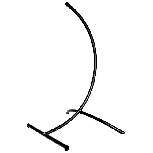 Hammaka Arc Stand - Heavy Duty Black Hanging Chair Stand for Indoor & Outdoor Use - Perfect for Patio, Garden, and Backyard Relaxation