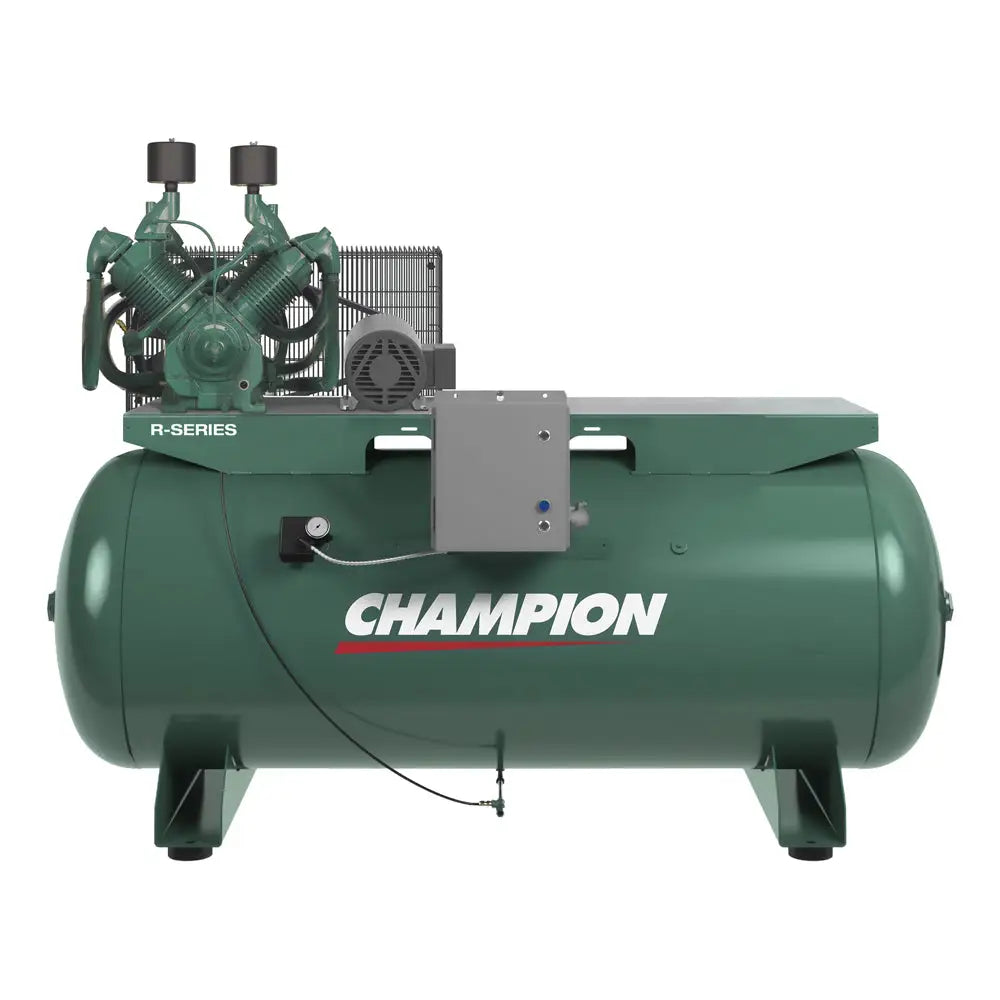 Champion HR30 24 R Series 30HP Horizontal Air Compressor with R70 Pump (240 Gallon) - Ideal for Industrial Workshops, Auto Repair Shops & Manufacturing Facilities