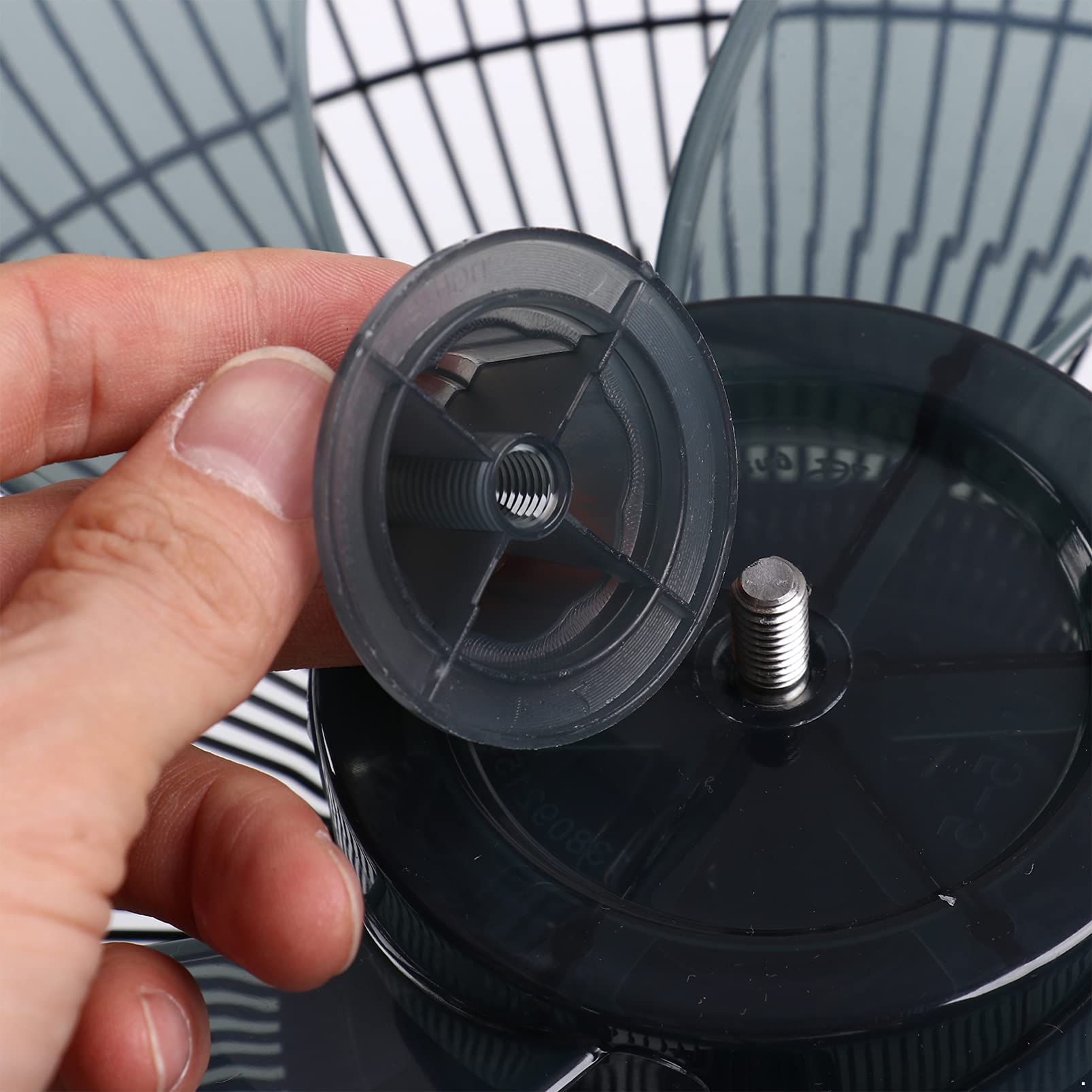 Aislor 12/14 Inch Universal Fan Blade Replacement with Nut Cover - Gray 14