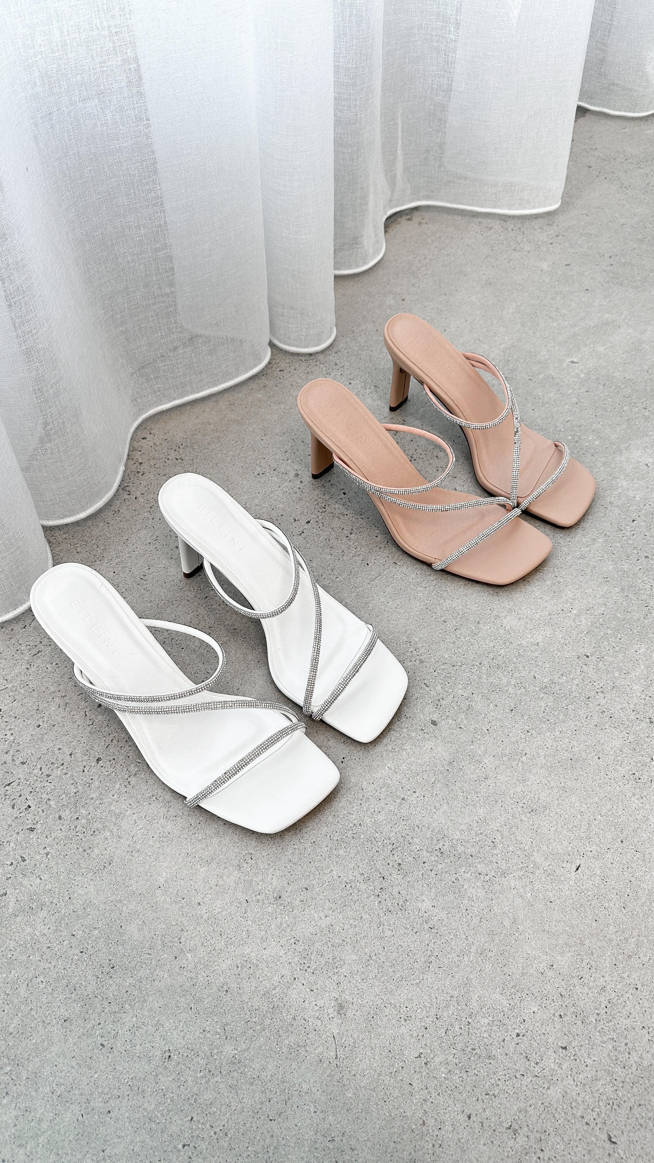 Femi Heel Nude Diamante - Elegant Women's High Heels for Parties, Weddings & Special Occasions